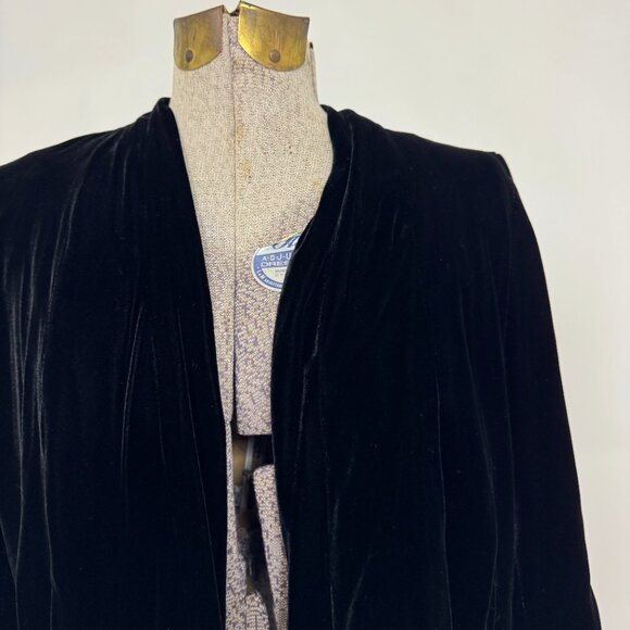 Velvet Heart Black Velvet Open-front Cardigan - Picture 4 of 6